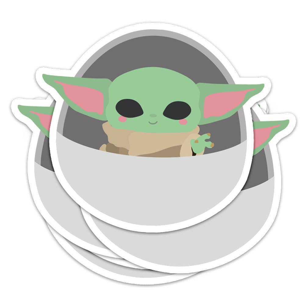 Baby Yoda Klistremerke