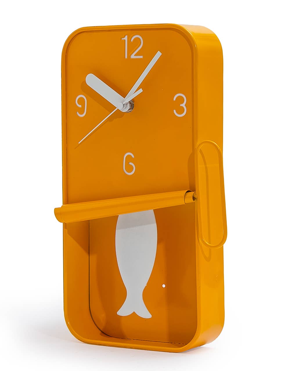 Orange Sardine Tin Wall Clock