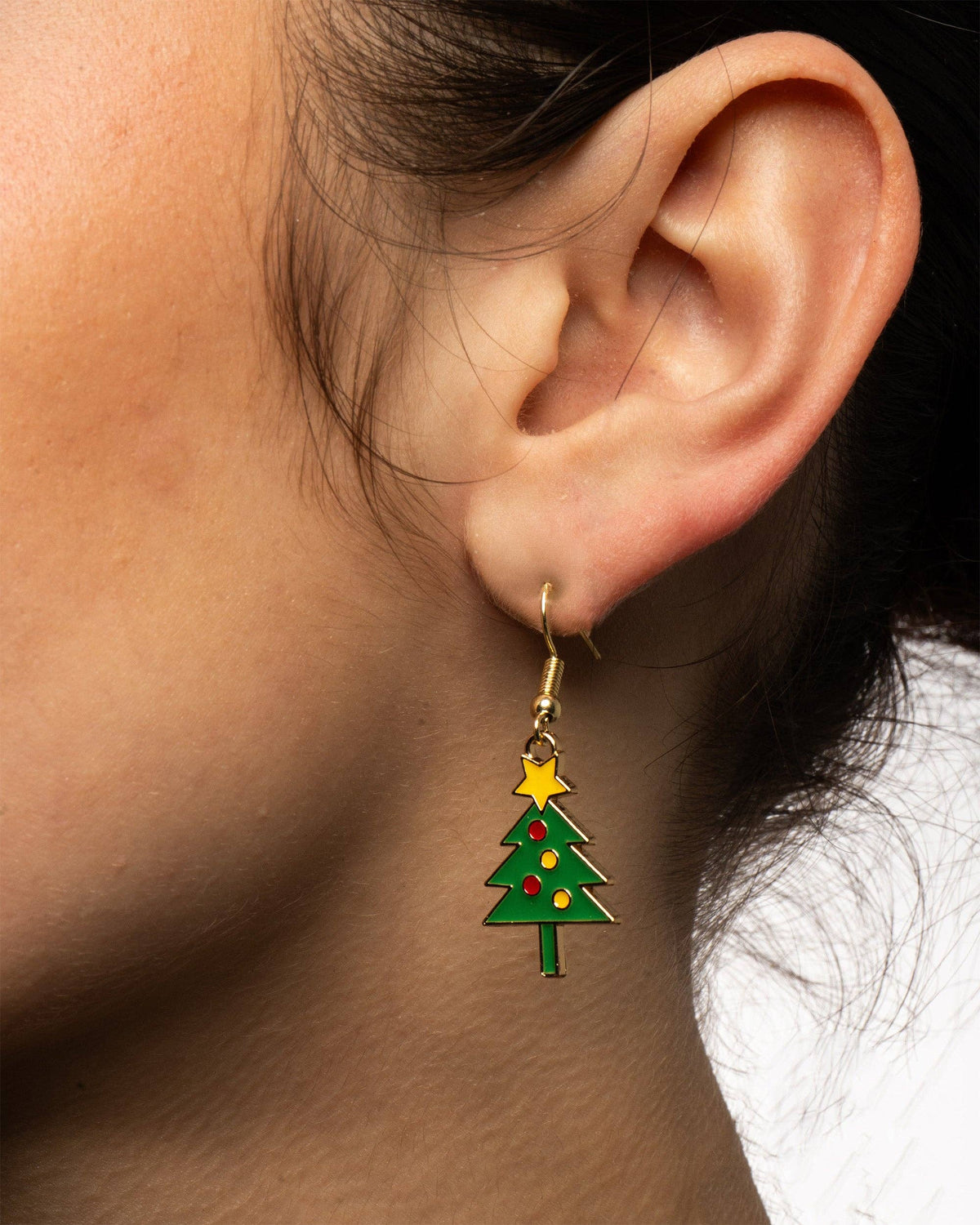 Candy and Xmas Tree Øreringer