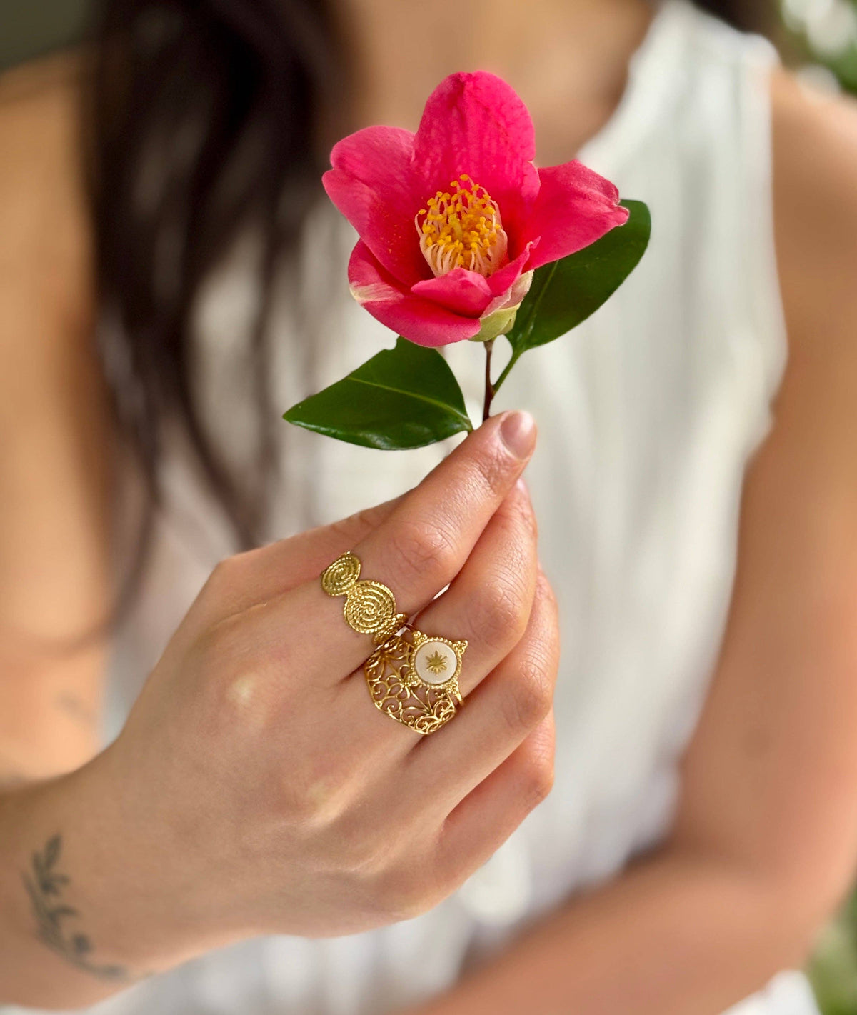 Textured Spiral Ring