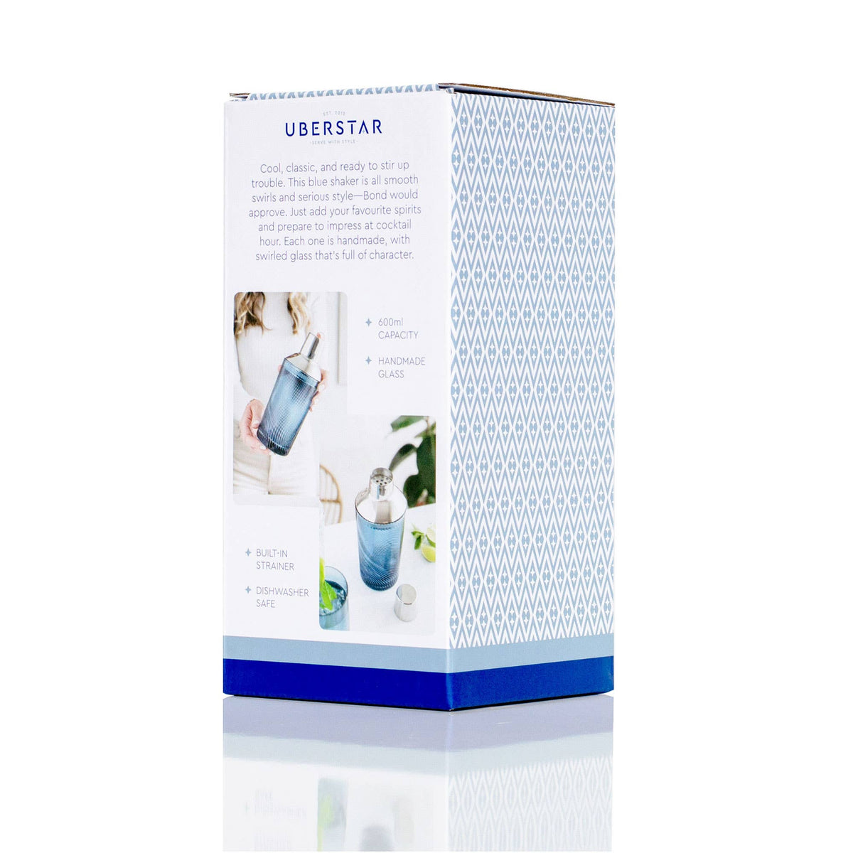 Blue Twist Cocktail Shaker