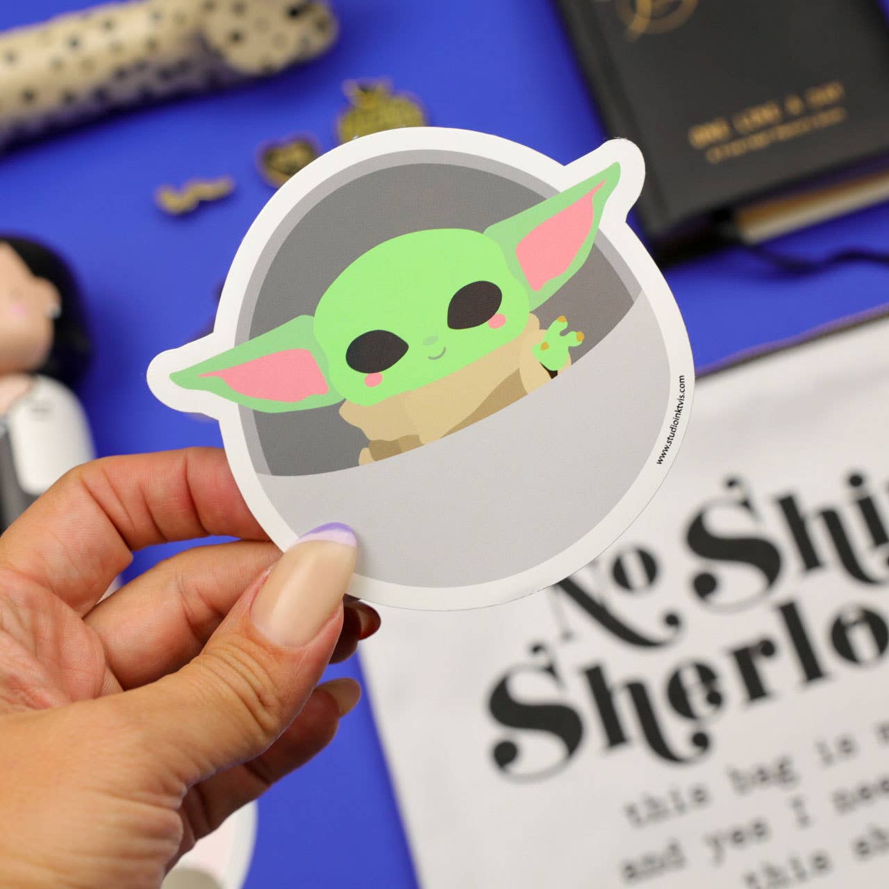 Baby Yoda Klistremerke