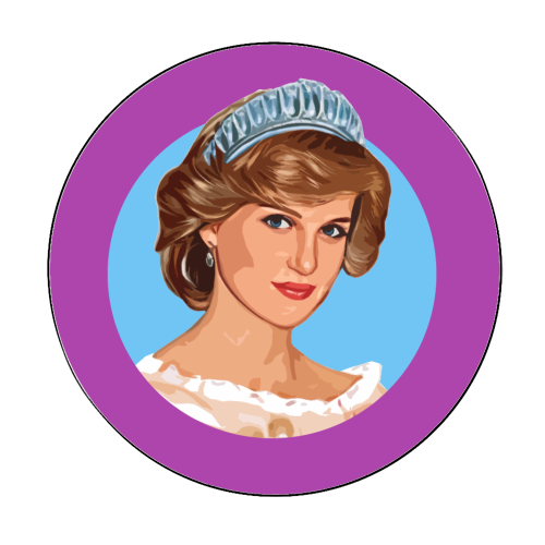 Klistremerke Diana