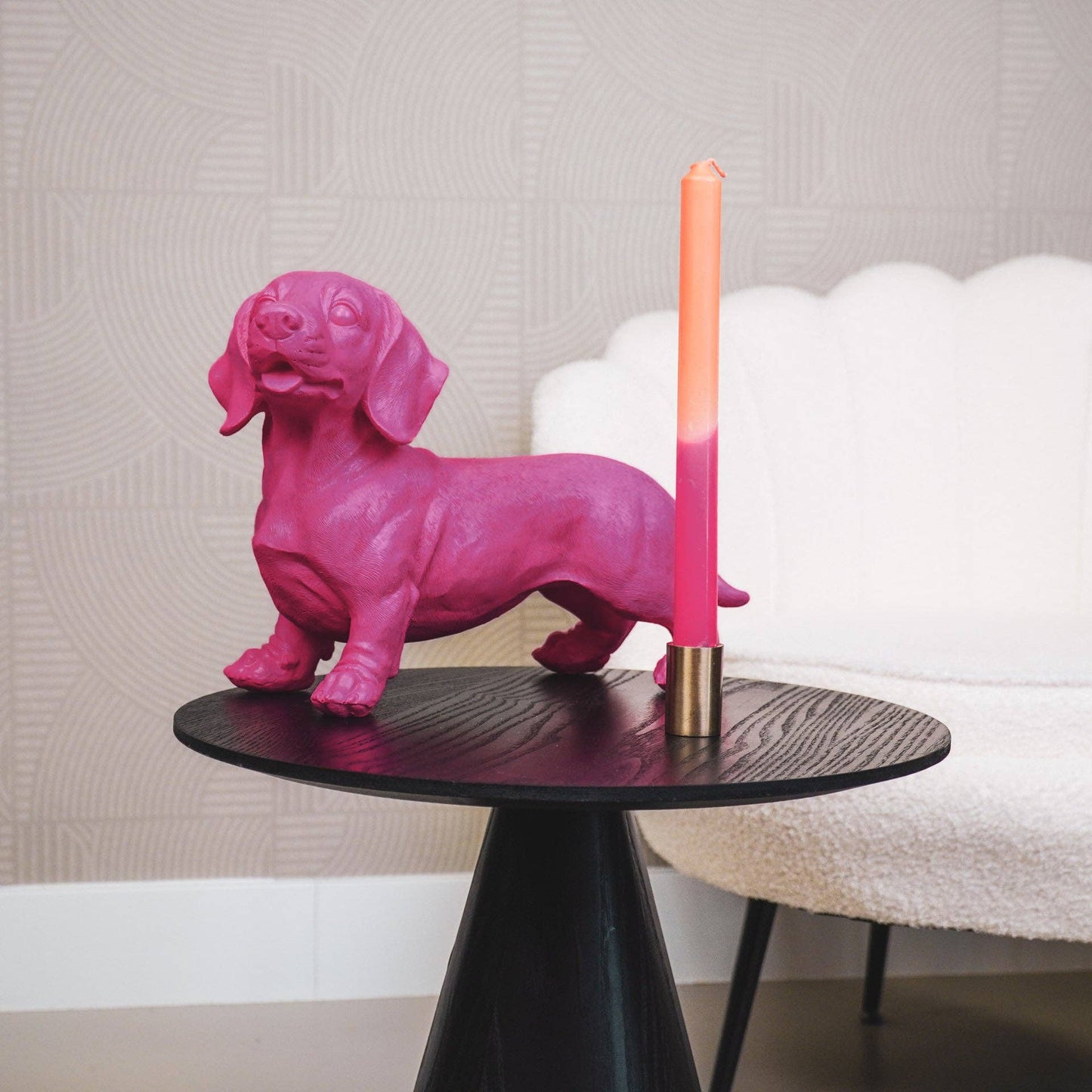 Dachsfigur Rosa Liten
