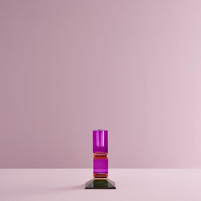 Fancy Crystal Lysholder Purple