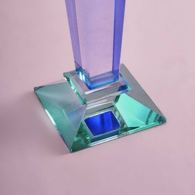 Fancy Crystal Candelabra Blue