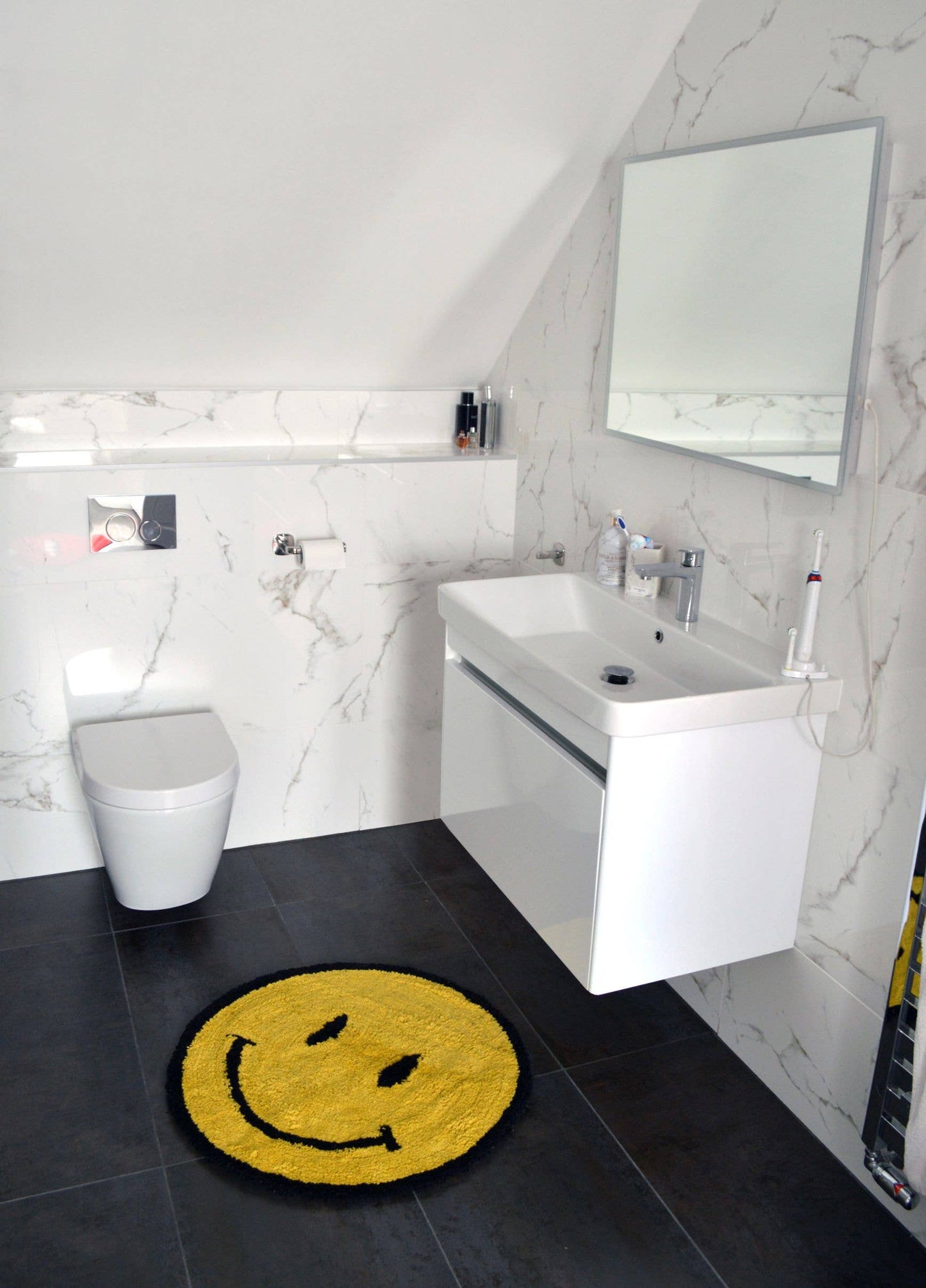 Smiley Badematte