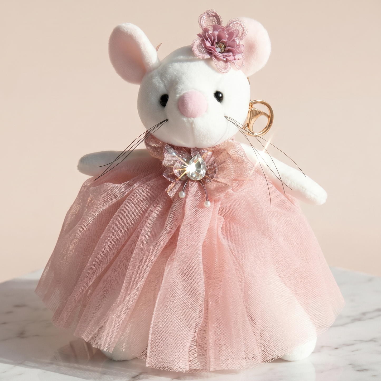 Oversized Ballerina Mouse Charm