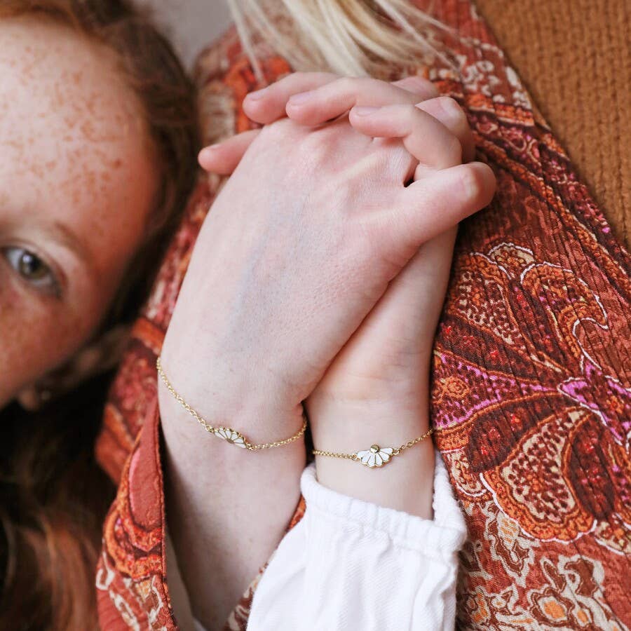 Mor og Barn Blomst Armbånd