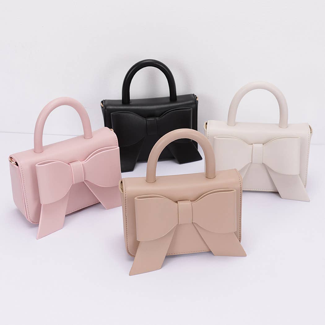 Ribbon Top Handle Bag