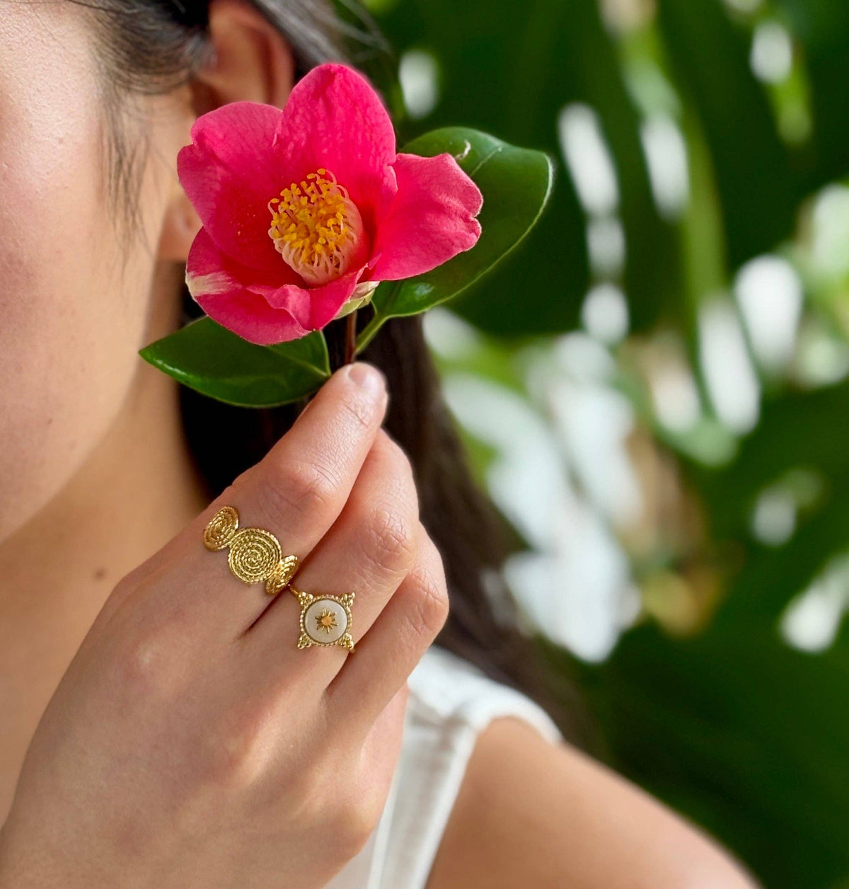 Textured Spiral Ring