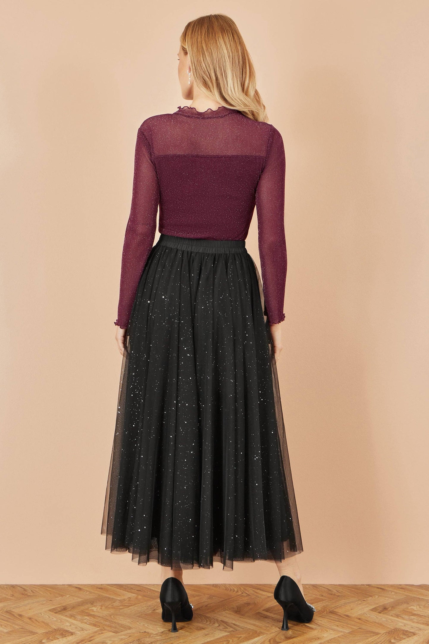 Tyllskjørt Bow Svart