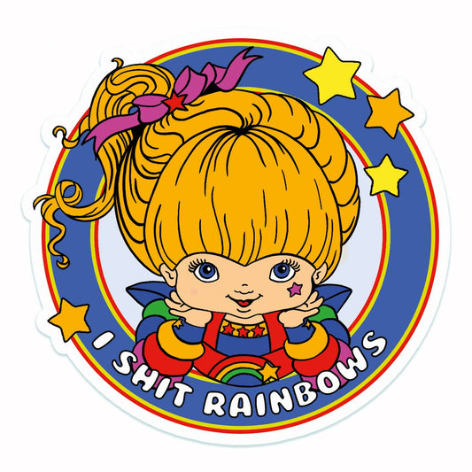 I Shit Rainbows Klistremerke