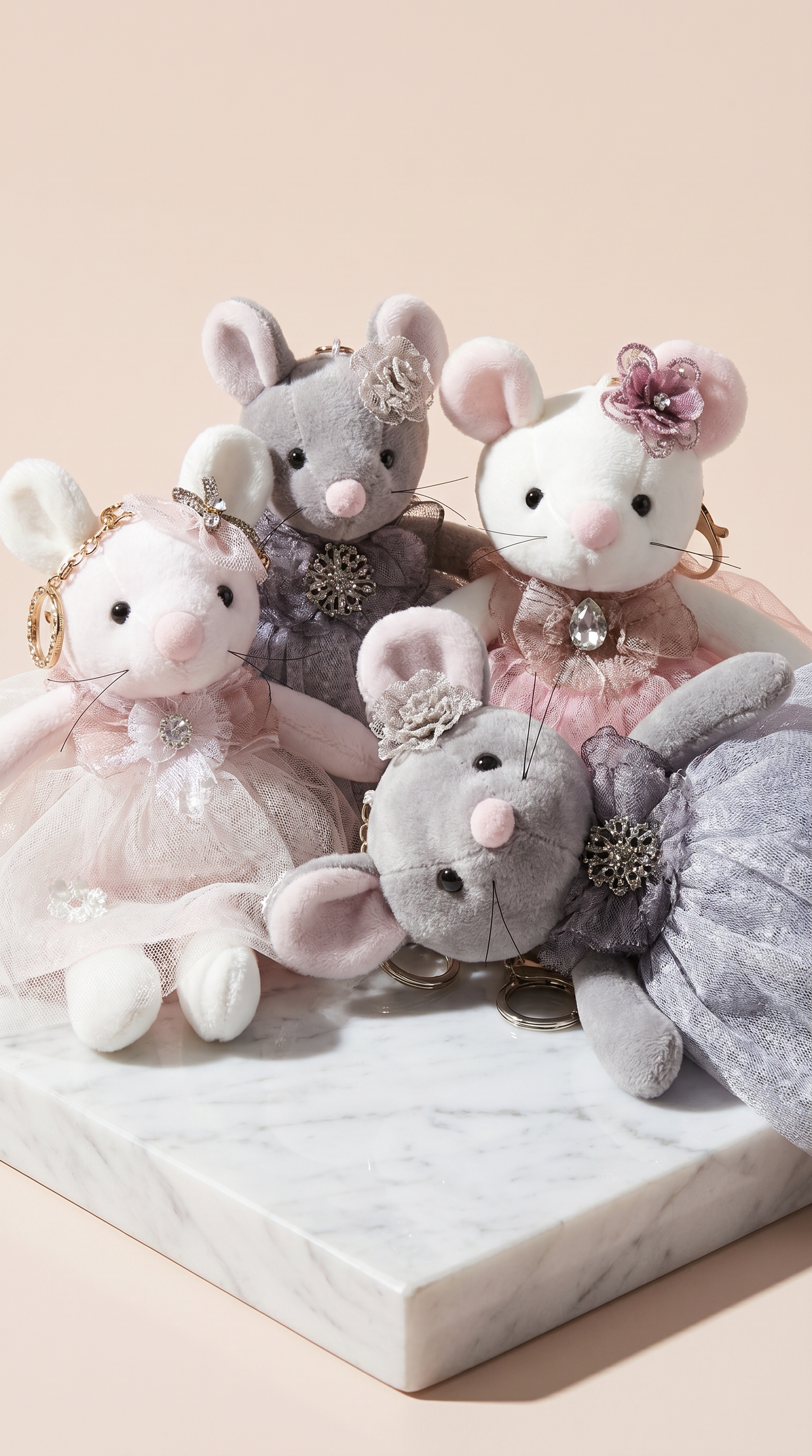 Oversized Ballerina Mouse Charm