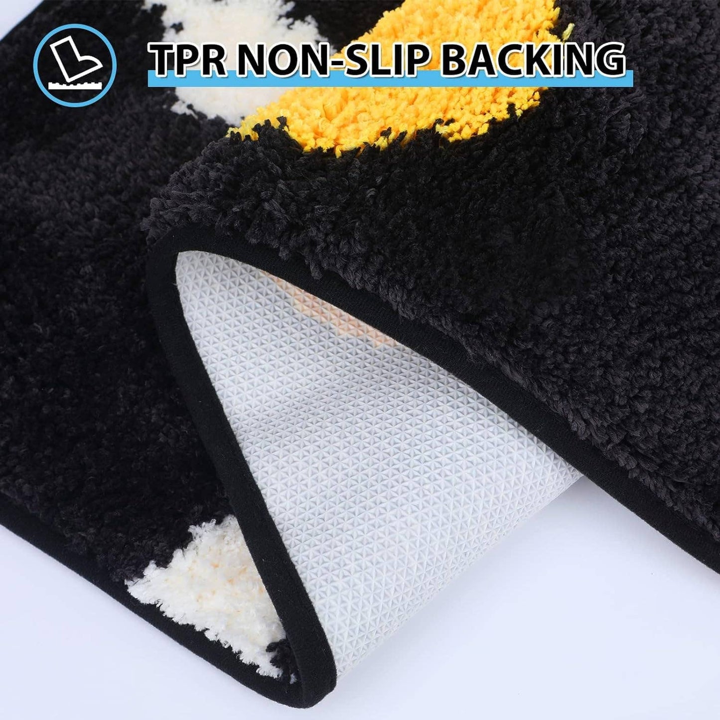 Abstract Black Badematte