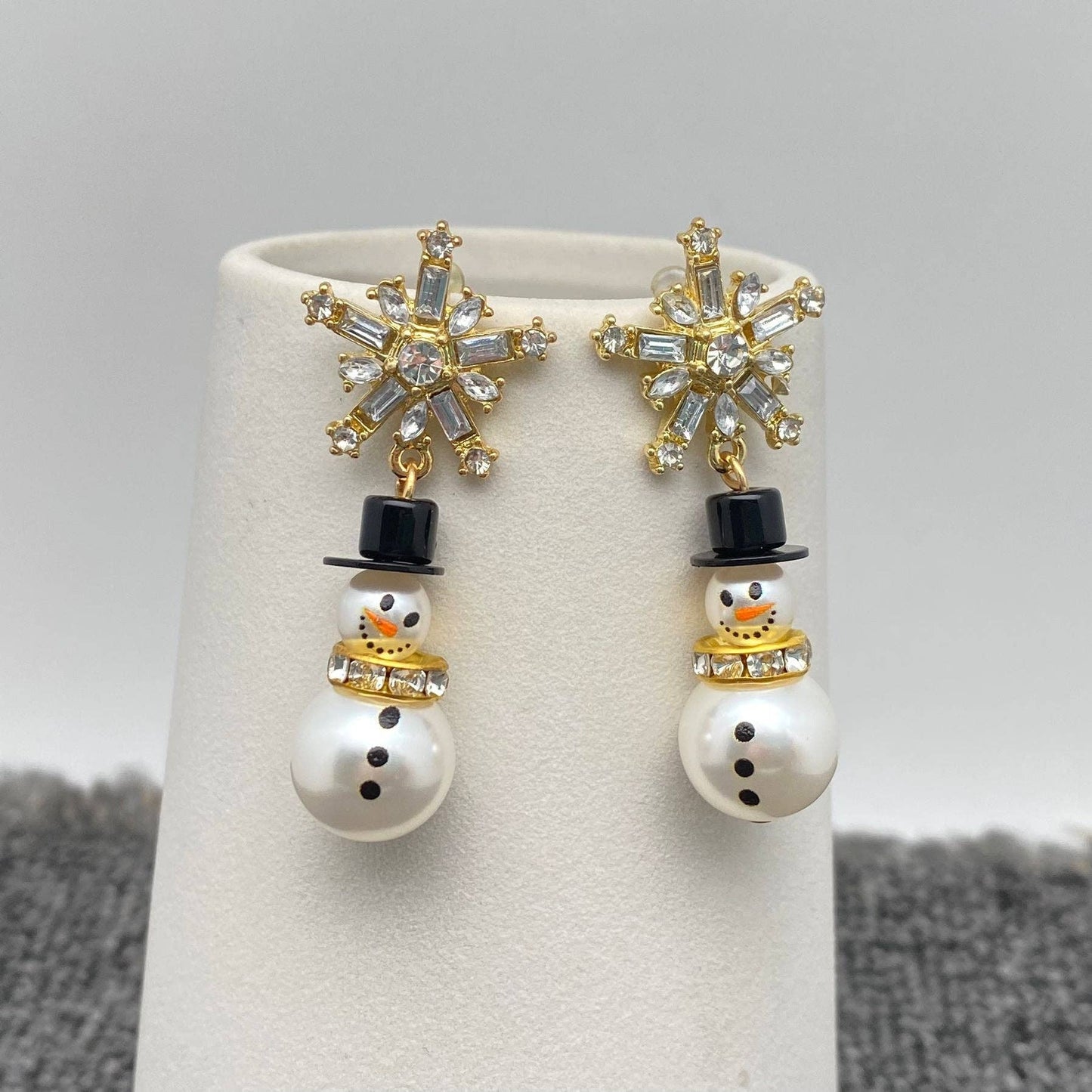 Snowman Snowflake Earrings