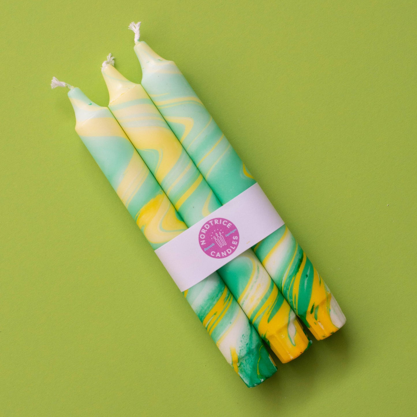 Green Marblemix Lys 3-pack