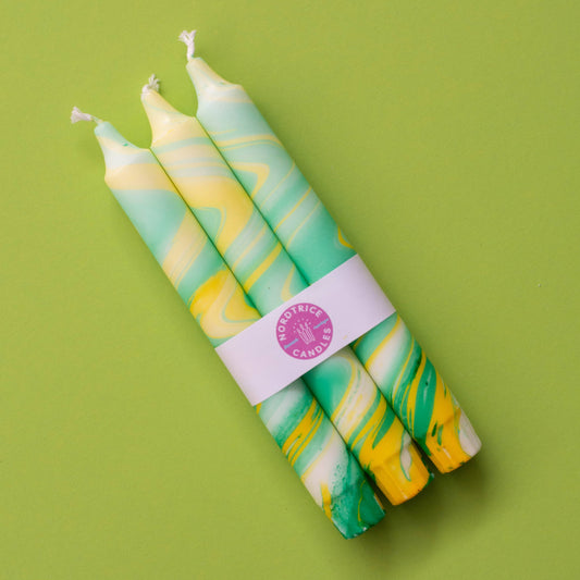 Green Marblemix Lys 3-pack