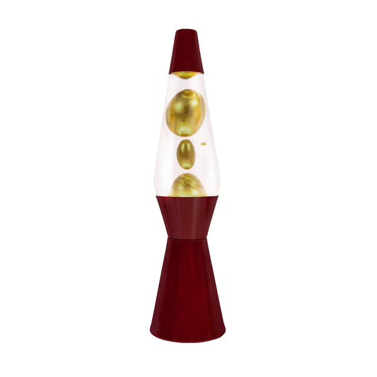 Burgundy Gold Lavalampe