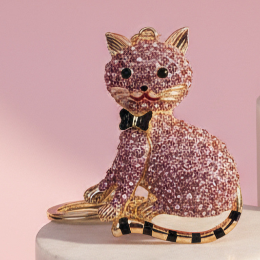 Cat With Bow Charm