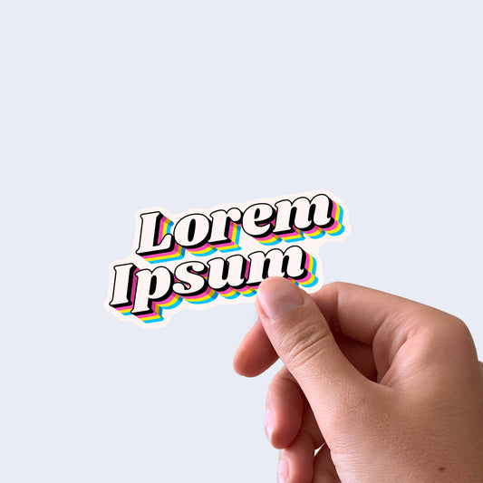 Lorem Ipsum Klistremerke