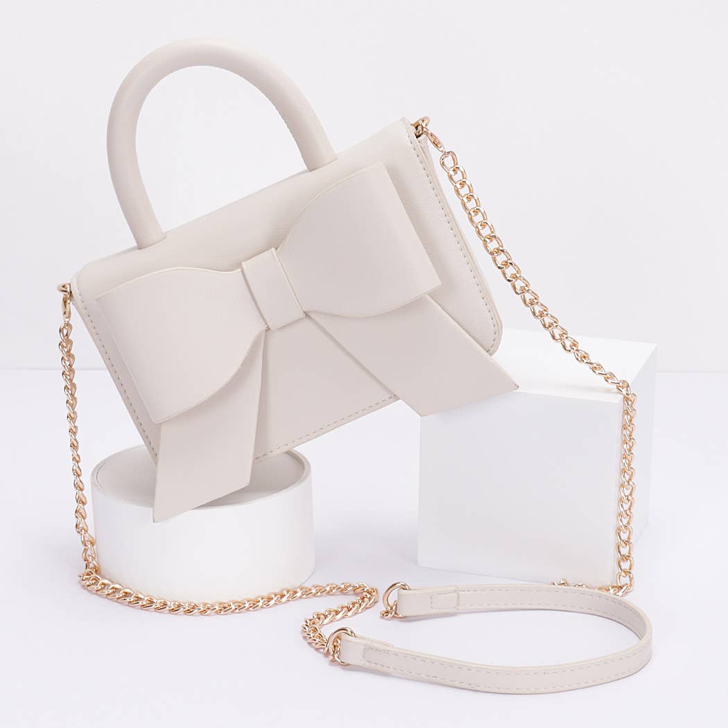 Ribbon Top Handle Bag