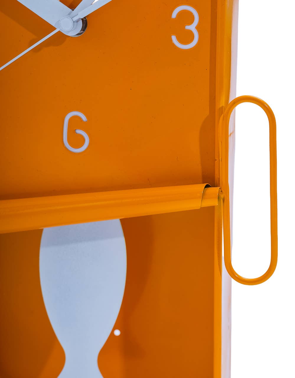 Orange Sardine Tin Wall Clock