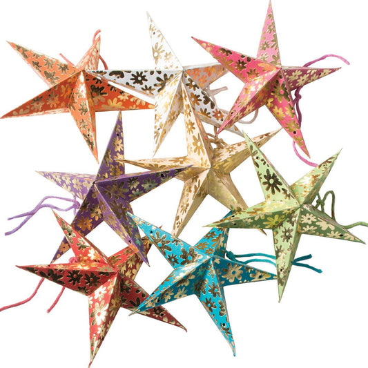 Mini Flower Star Decorations