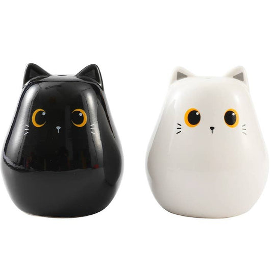 Katt salt og peppersett