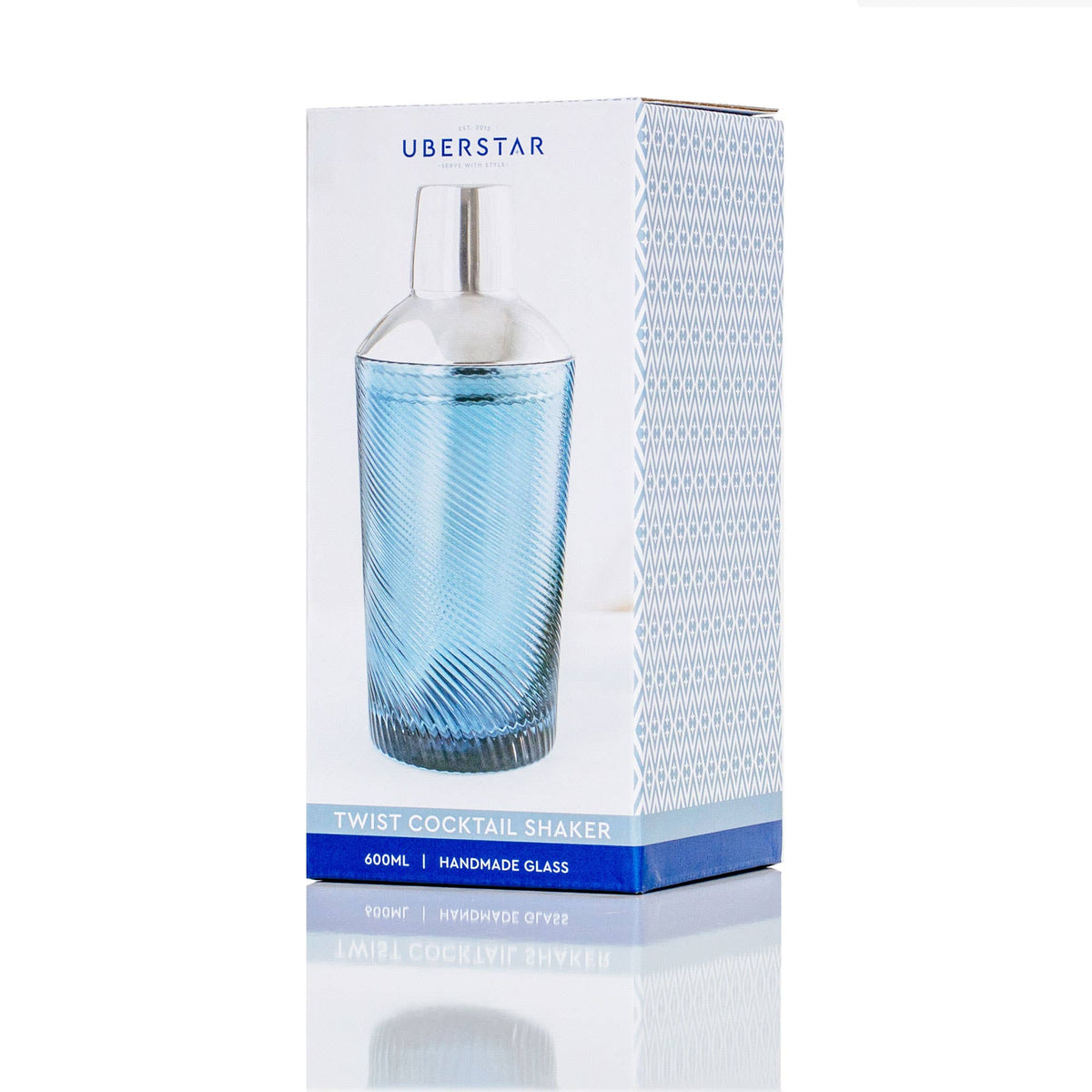 Blue Twist Cocktail Shaker