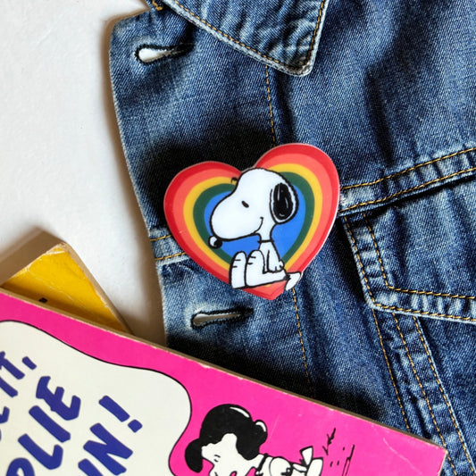Snoopy Rainbow Pin