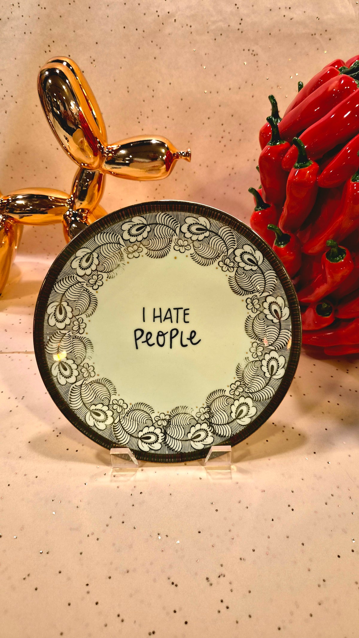 I hate people Tallerken