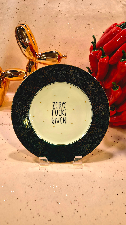Zero fucks given Tallerken