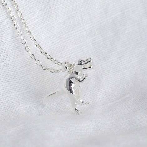 Silver T-Rex Dinosaur Smykke
