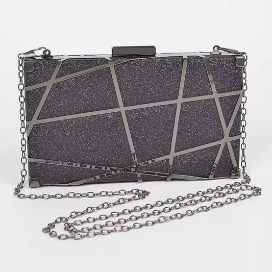 Glitter Frame Clutch