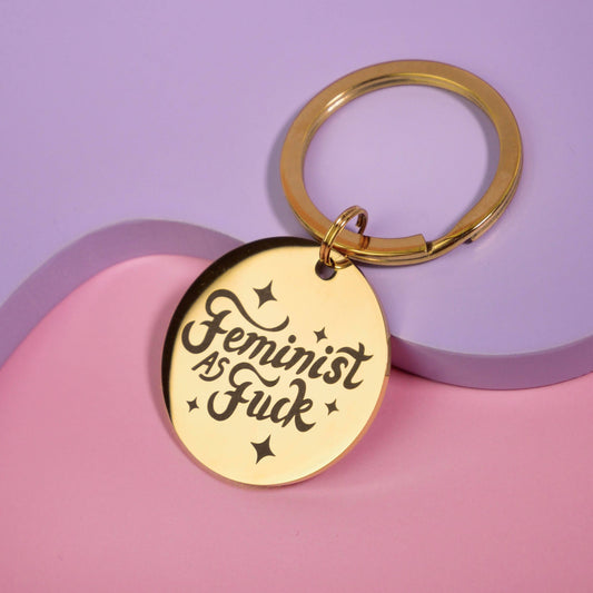 Feminist as Fucks keychain