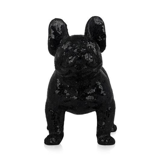 Svart Fransk Bulldog Glass