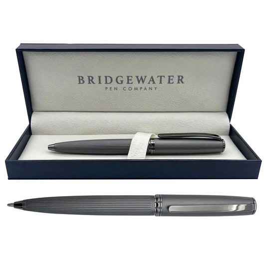 Bridgewater Stirling Matt Grey & Gunmetal Ball Pen